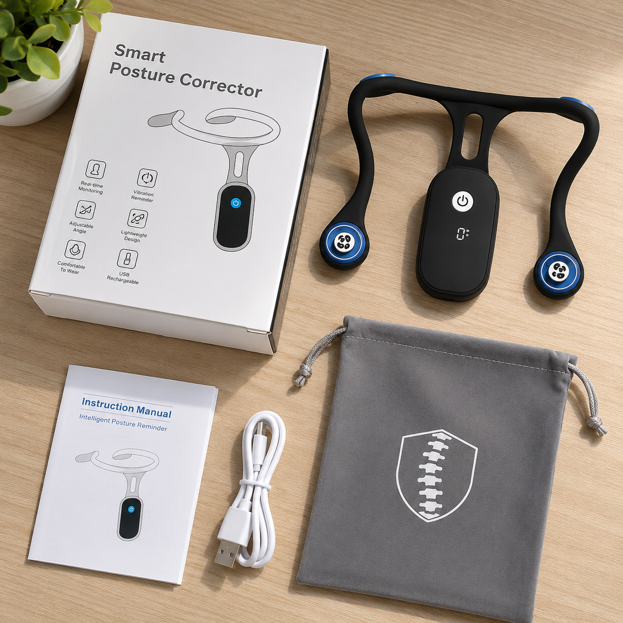 PostureFix packaging and contents